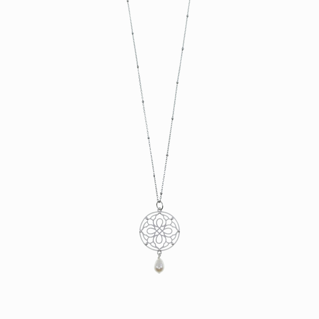 Auspicious Origin Medium Pendant Necklace Silver