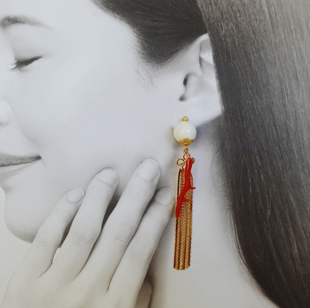 Dragon Princess Tassel Earrings - Yun Boutique