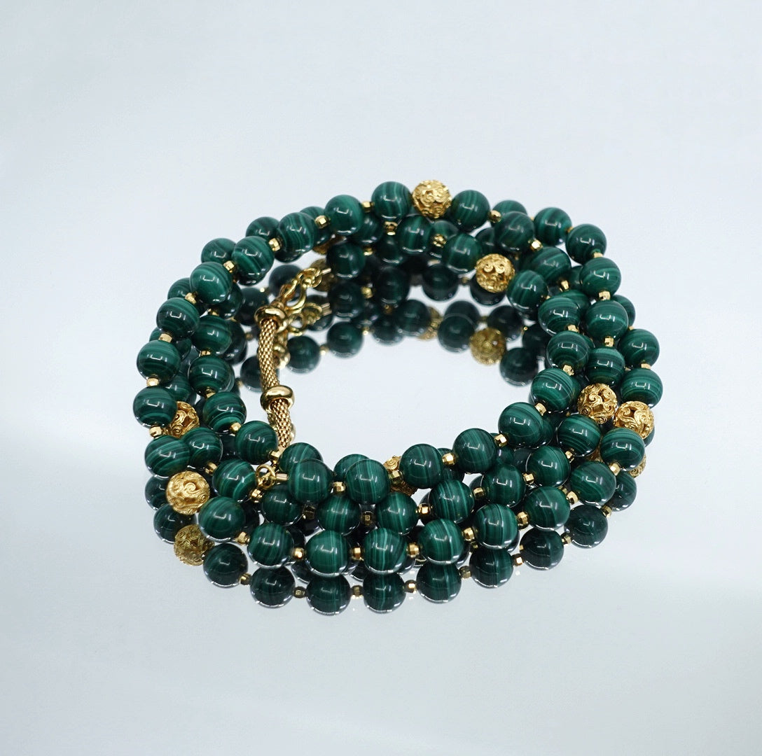 Return to Origin Multi-Style Malachite Beaded Necklace - Yun Boutique