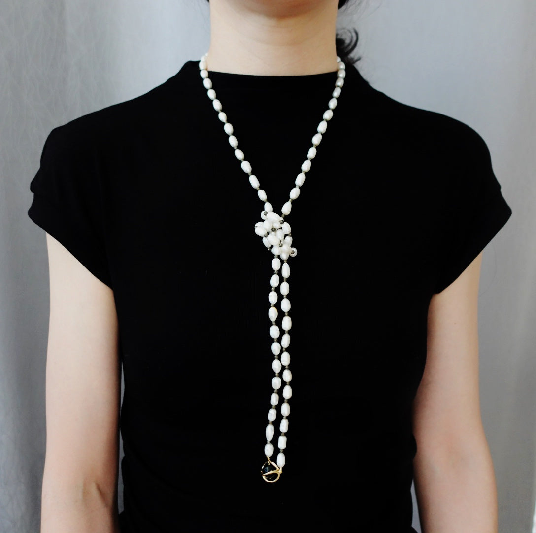 Multi-style Opera Pearl Necklace (Terahertz Stone) - Yun Boutique