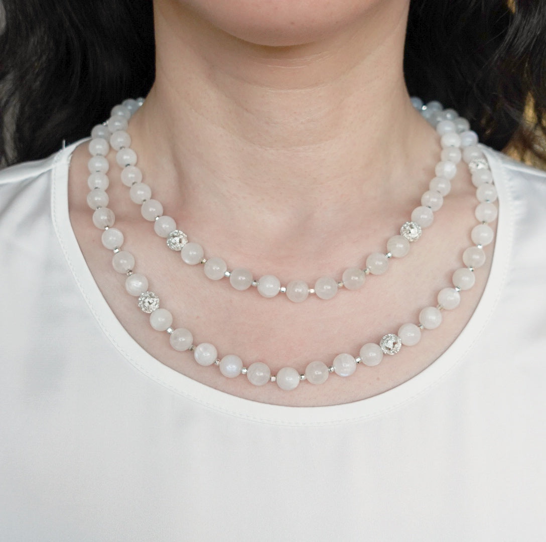 Return to Origin Multi-style Moonstone Beaded Necklace - Yun Boutique