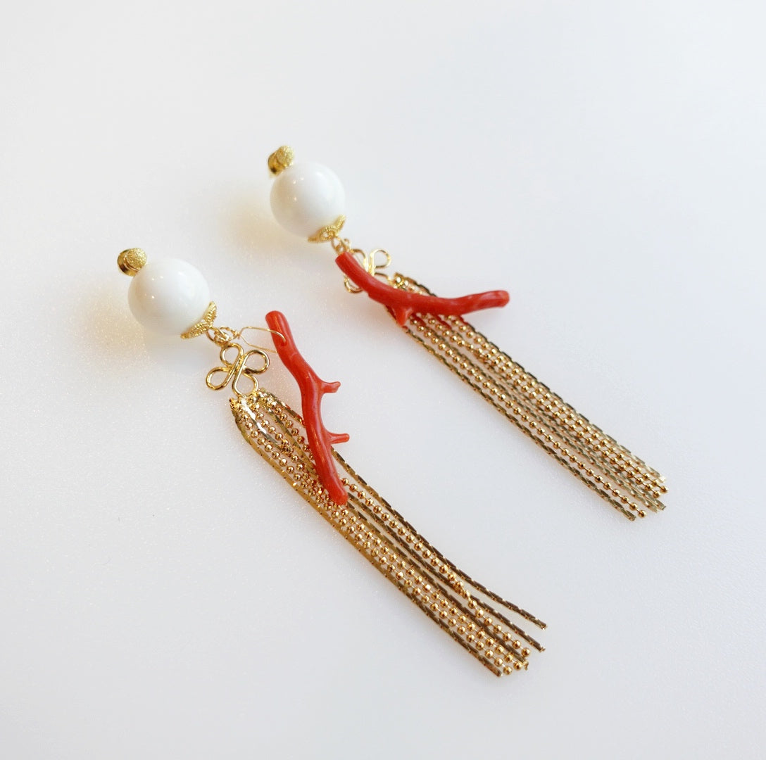 Dragon Princess Tassel Earrings - Yun Boutique