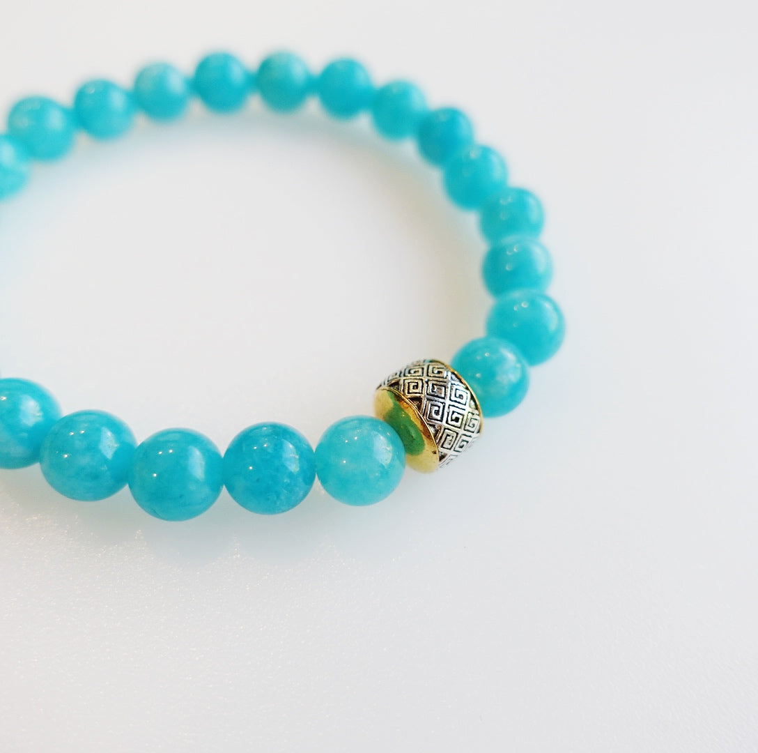 Auspicious Beaded Amazonite Bracelet - Yun Boutique