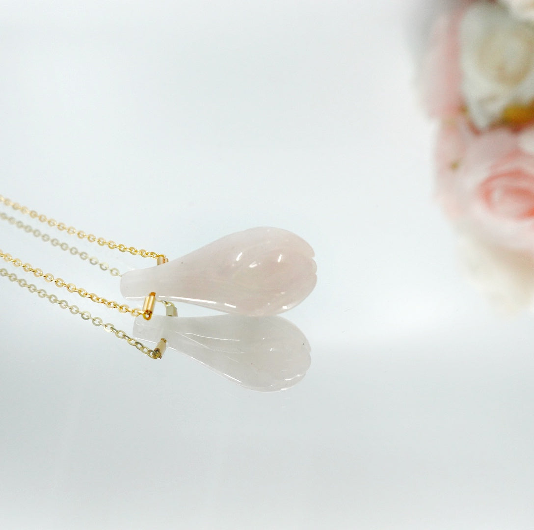 Elf Forest Rose Quartz Necklace