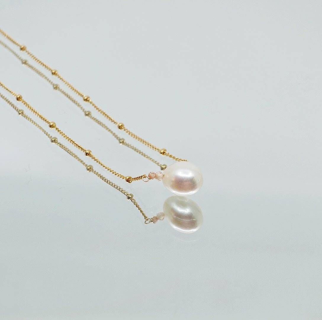 Layered Duo Pearl Necklaces with Extension - Yun Boutique