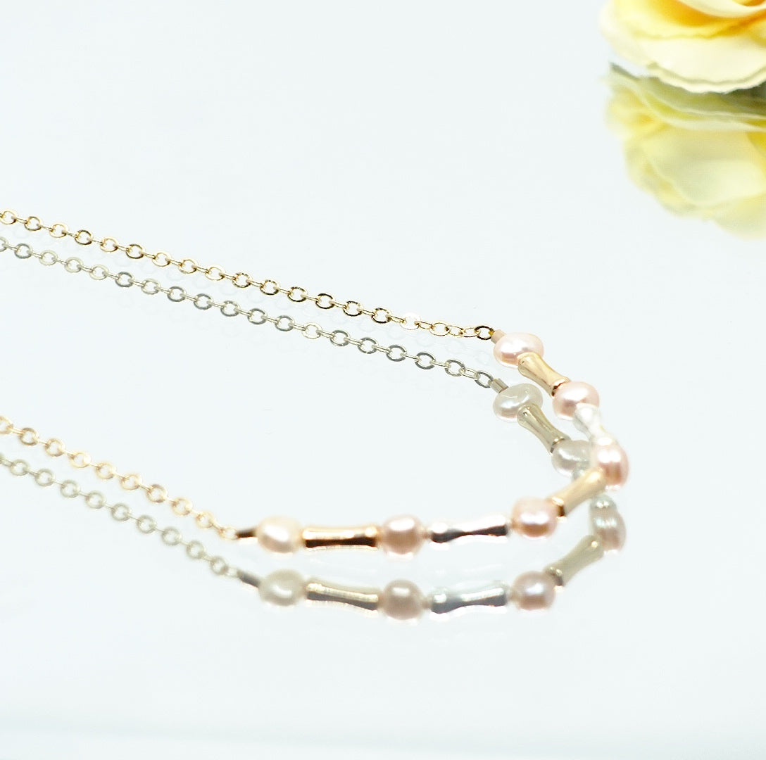 Yun Boutique Bamboo Pearl Necklace