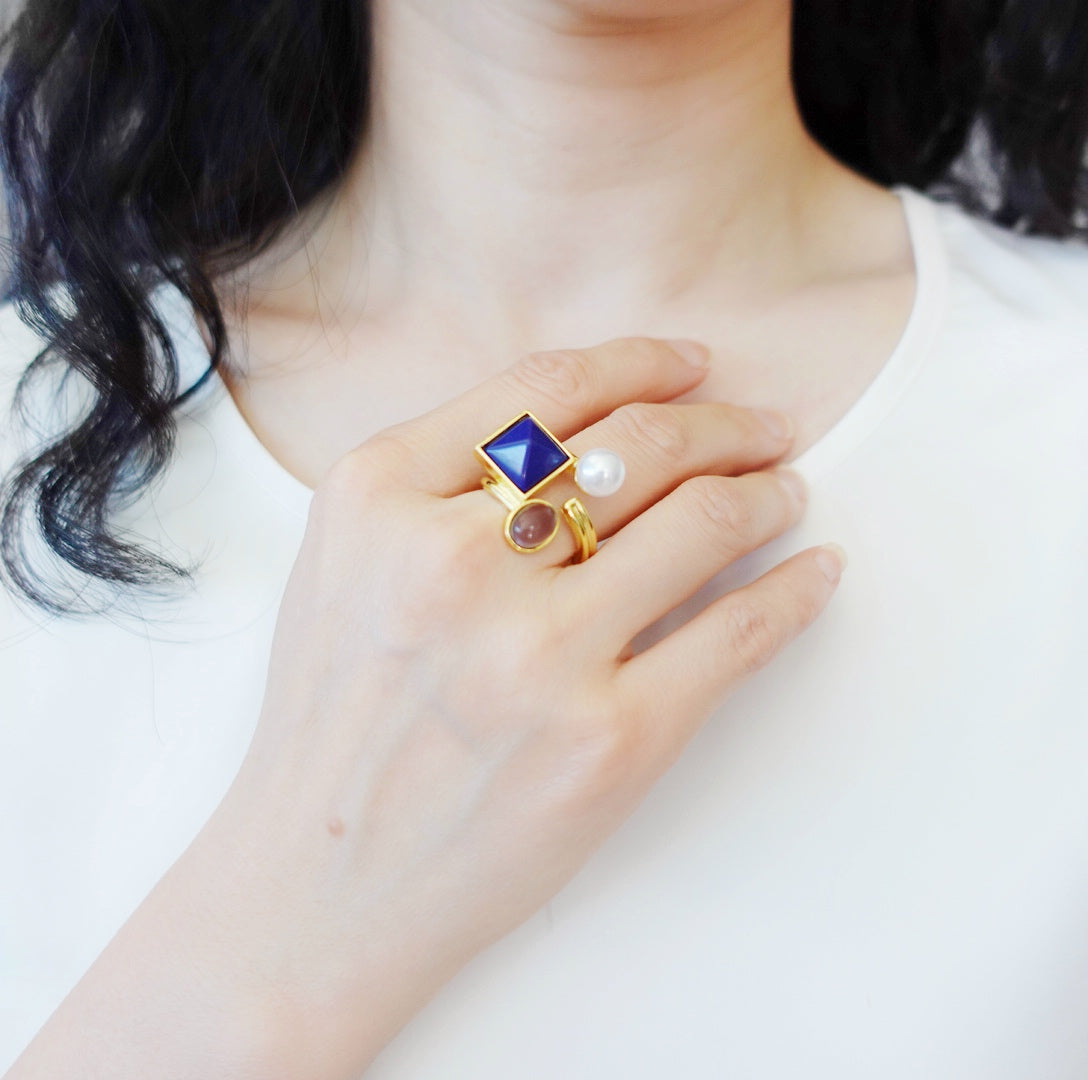 Gold Gemstone Ring