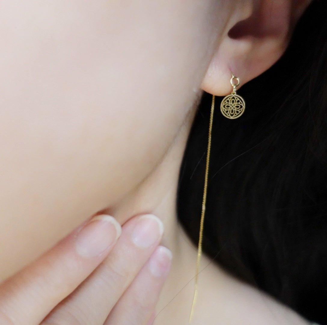 Auspicious Origin Threader Earrings