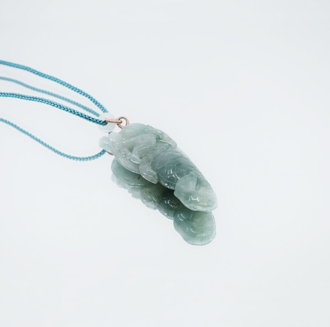 Fish Jadeite Pendant Necklace - Yun Boutique