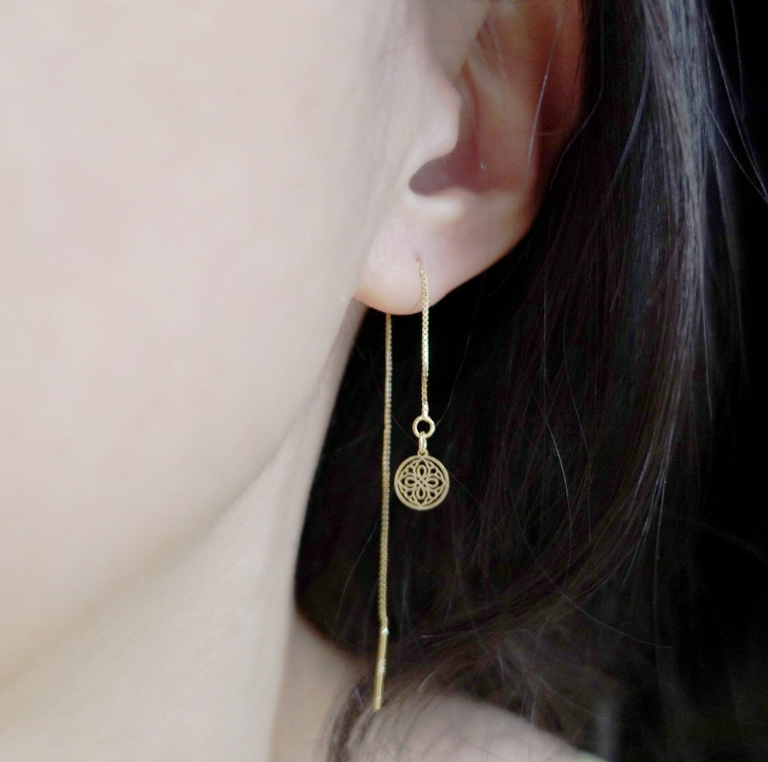 Auspicious Origin Threader Earrings