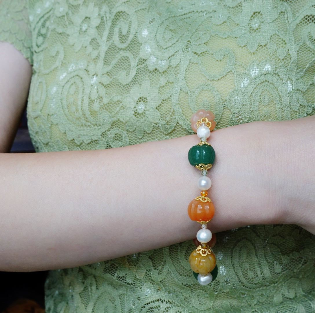 Copy of Gemstone Pumpkin Bracelet - Yun Boutique