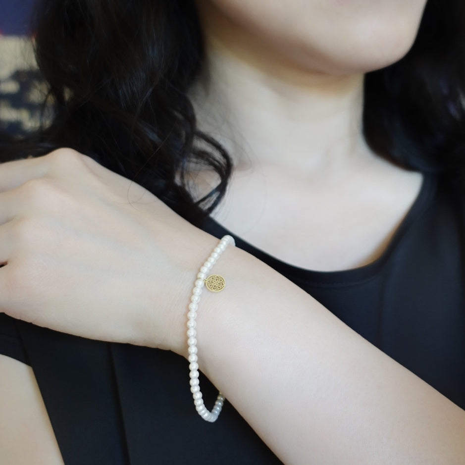 Auspicious Origin Swarovski Pearl Bracelet - Yun Boutique