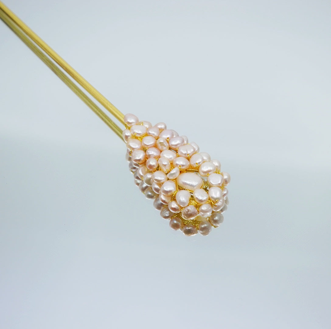 Phoenix Feather Baroque Pearl Hairstick - Yun Boutique