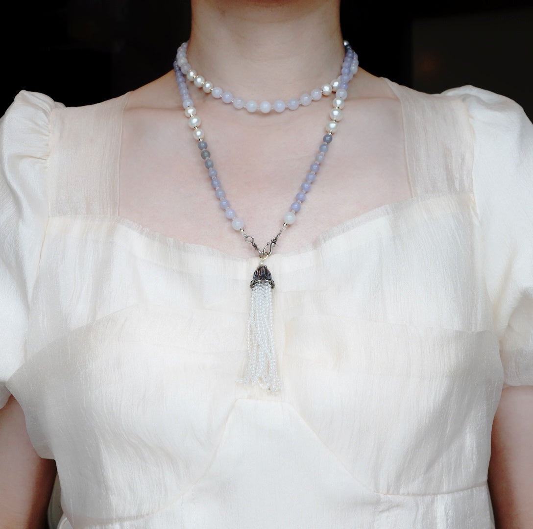 Return to Origin Pale Purple Jadeite Necklace