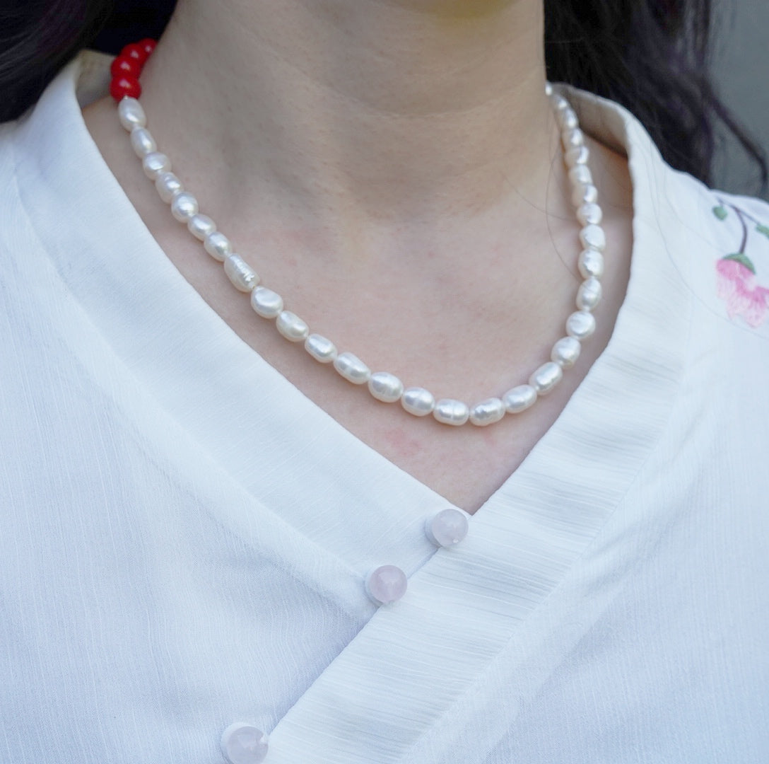 Shooting the Sun Pearl Necklace - Yun Boutique