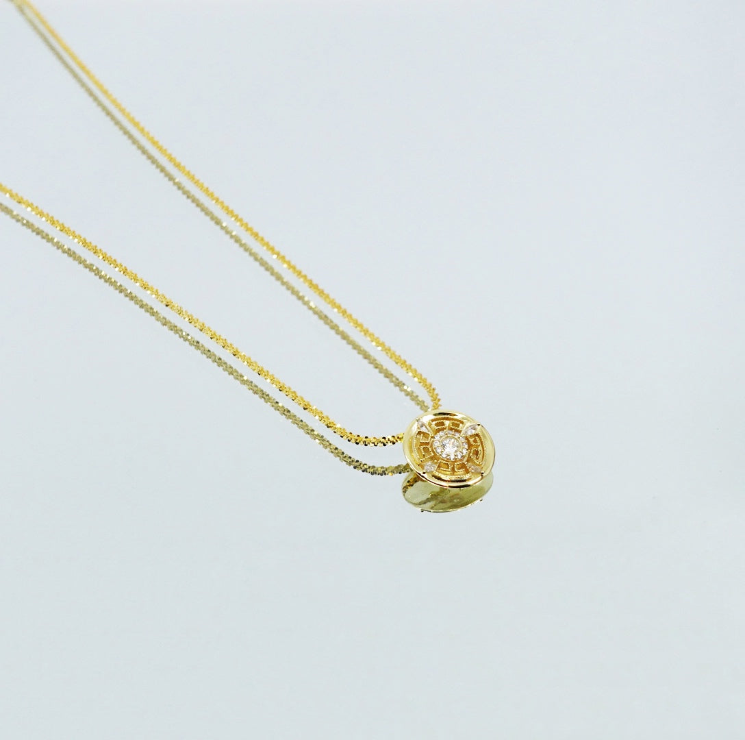 Revive Your Inner Kingdom Small Pendant Necklace Gold - Yun Boutique