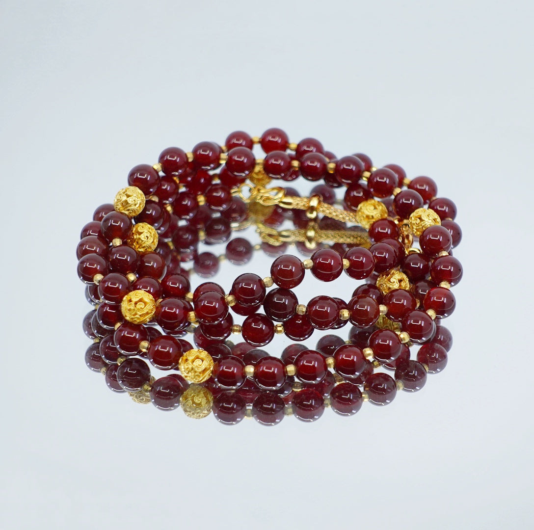 Return to Origin Multi-style Garnet Beaded Necklace - Yun Boutique