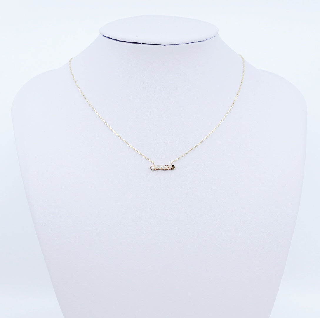 Radiance Floating Necklace (Champagne)