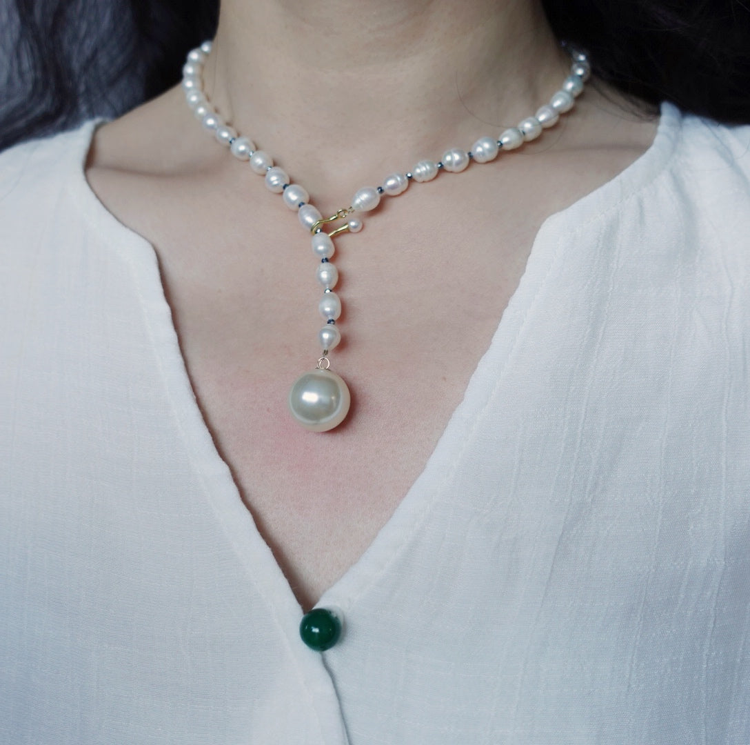 Multi-style 16 Inch Pearl Necklace - Yun Boutique