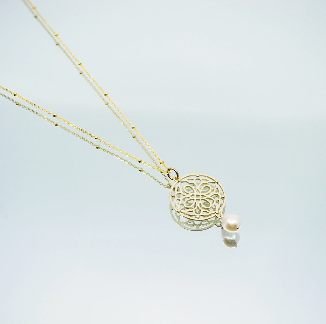 Auspicious Origin Medium Pendant Necklace Gold