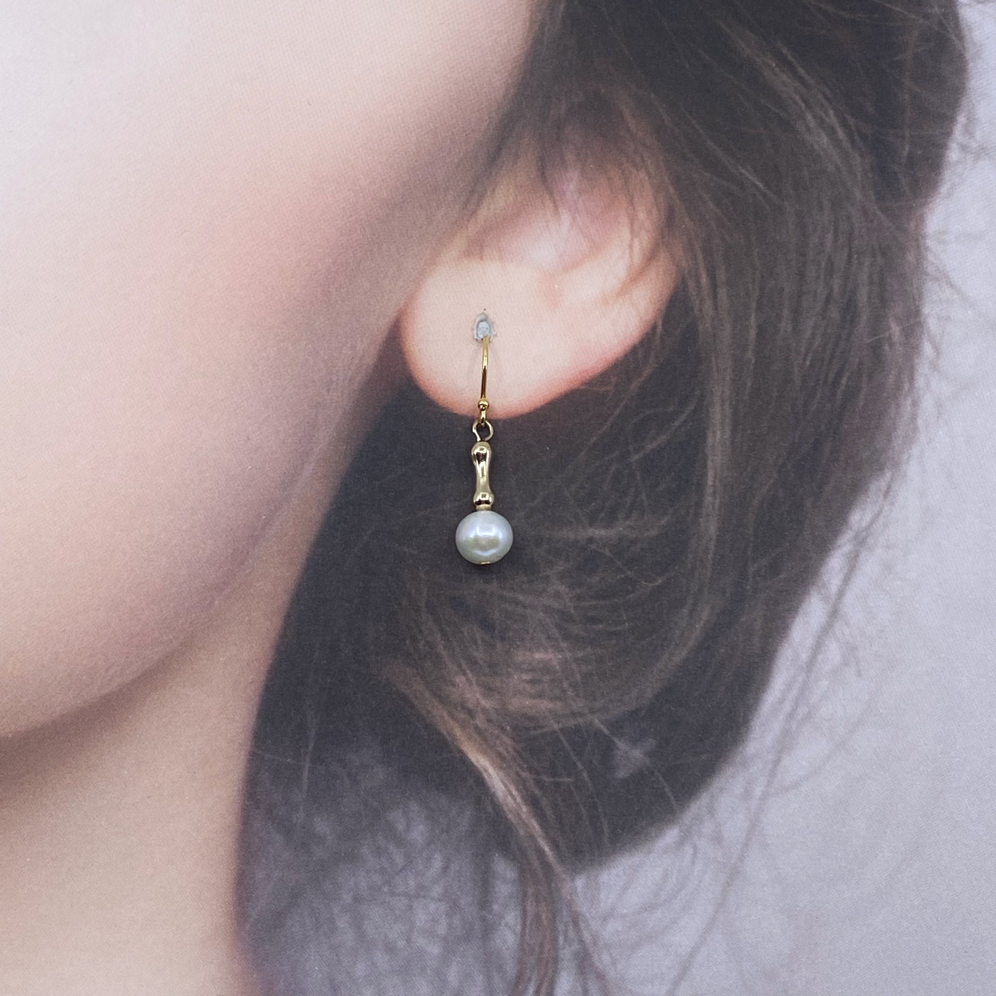 Bamboo Pearl Earrings - Yun Boutique