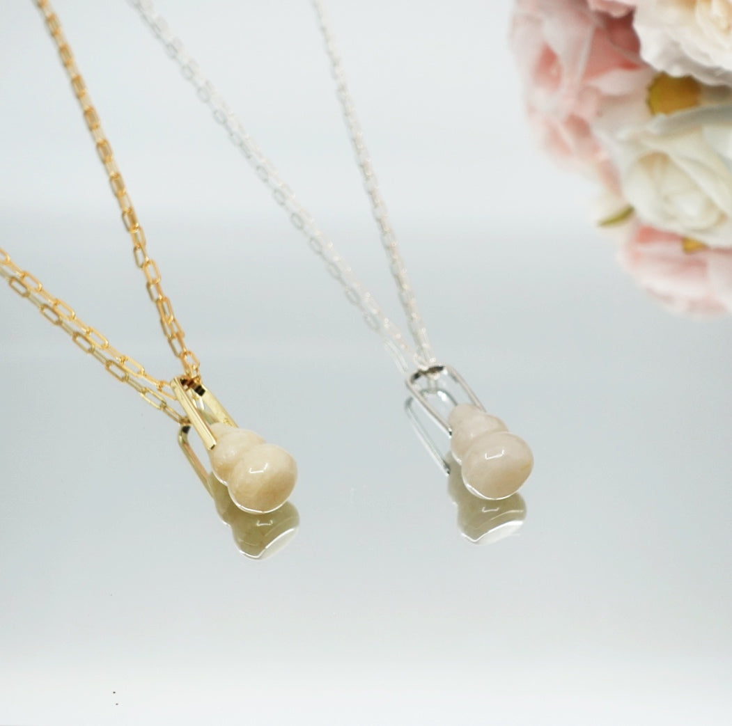 Yellow Jadeite Gourd Necklace