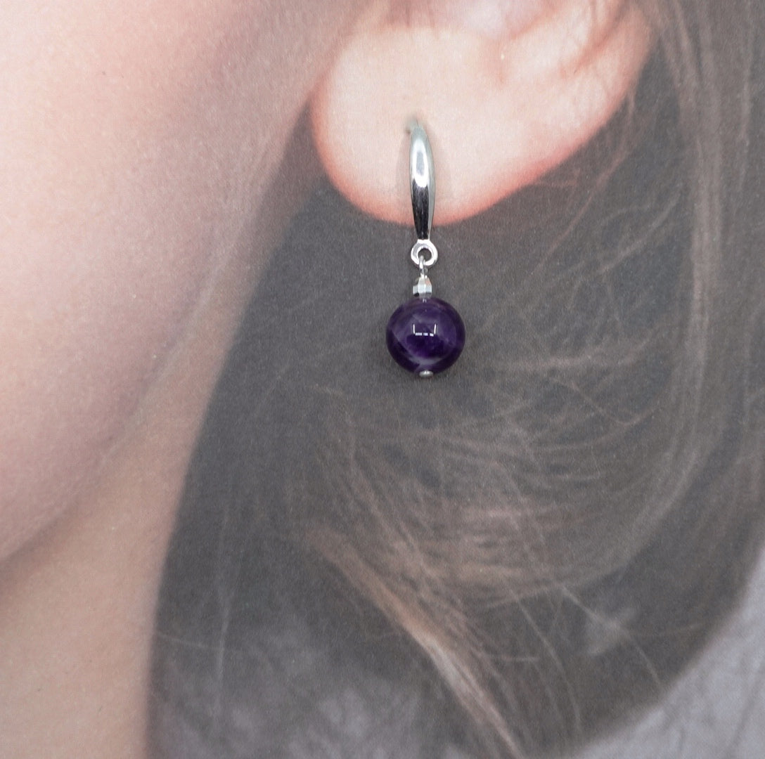 Yun Boutique Amethyst Earrings