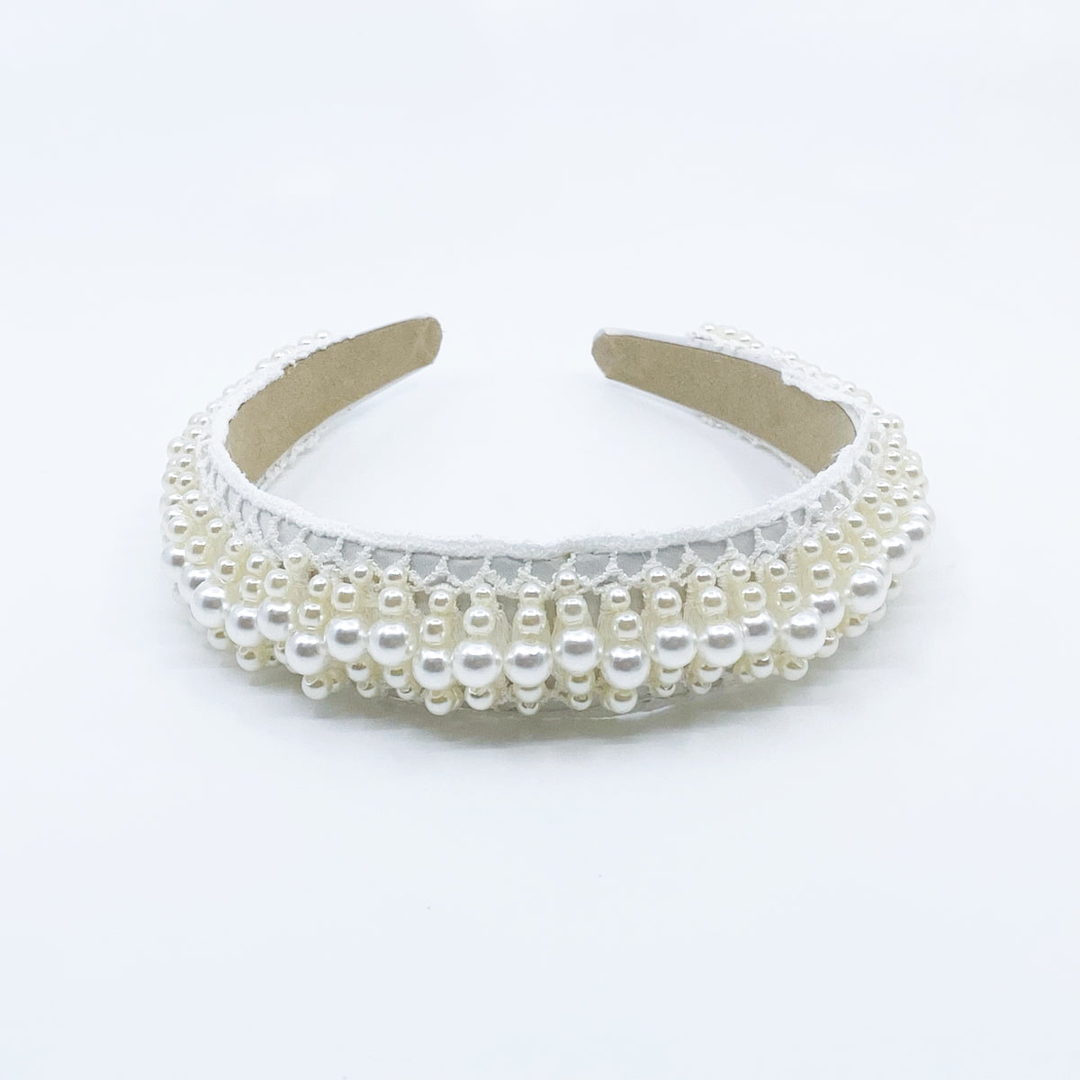 Large Pearl Crown Bridal Headband - Yun Boutique