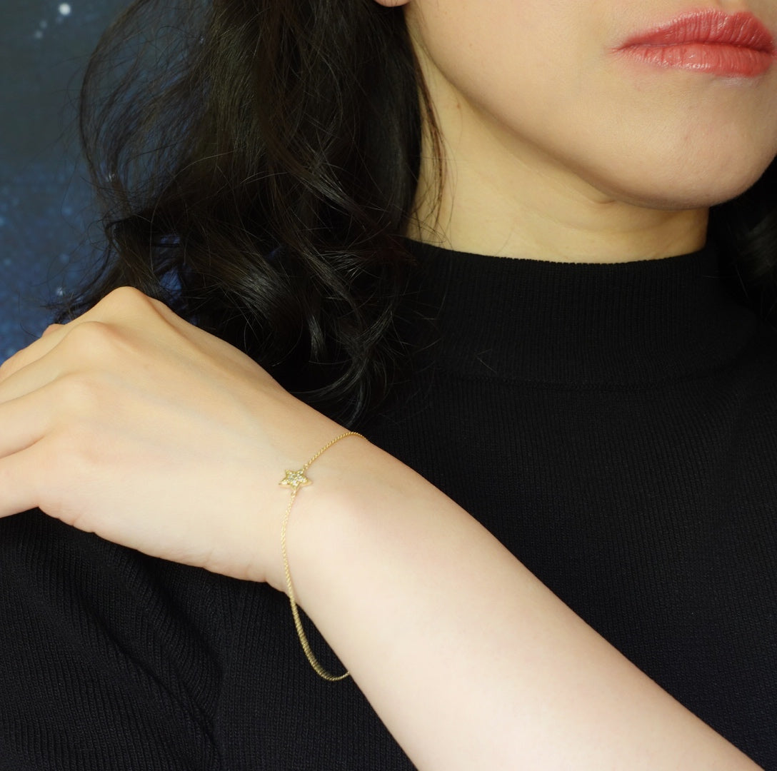 Star Orbit Diamond Star Bracelet 9K - Yun Boutique