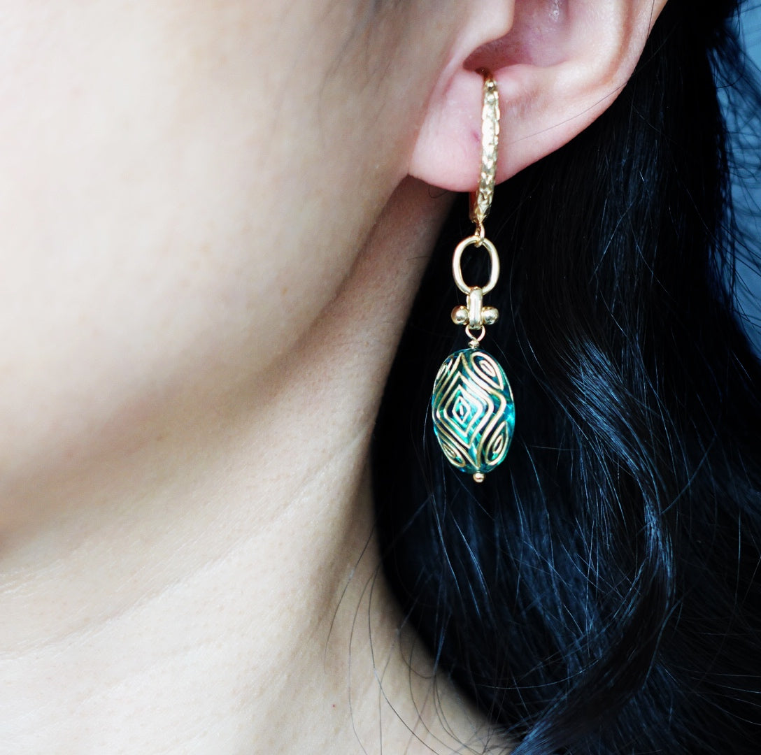 Atlantis Asymmetrical Non Pierced Earrings - Yun Boutique