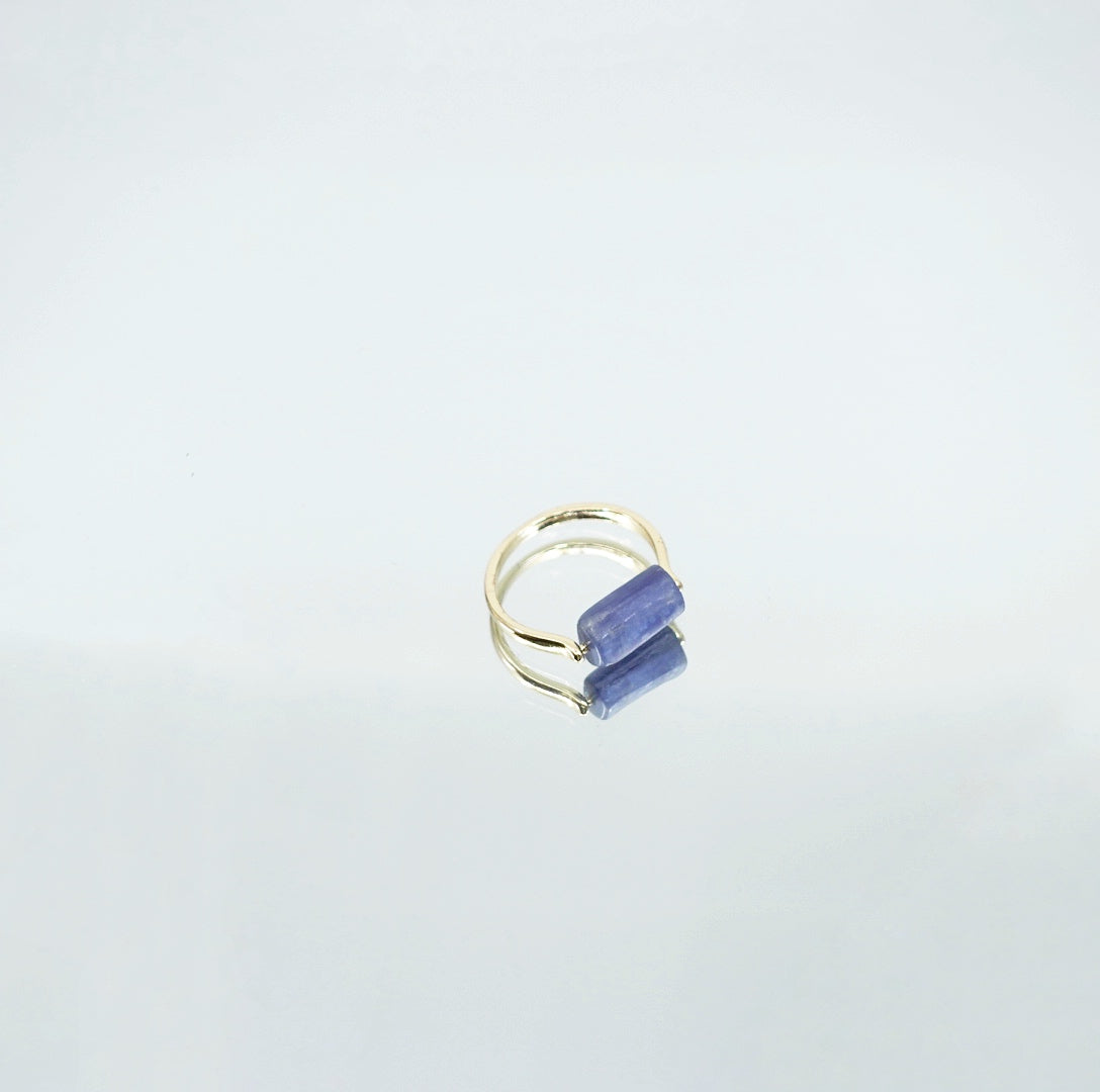 Natural Kyanite Stack Ring