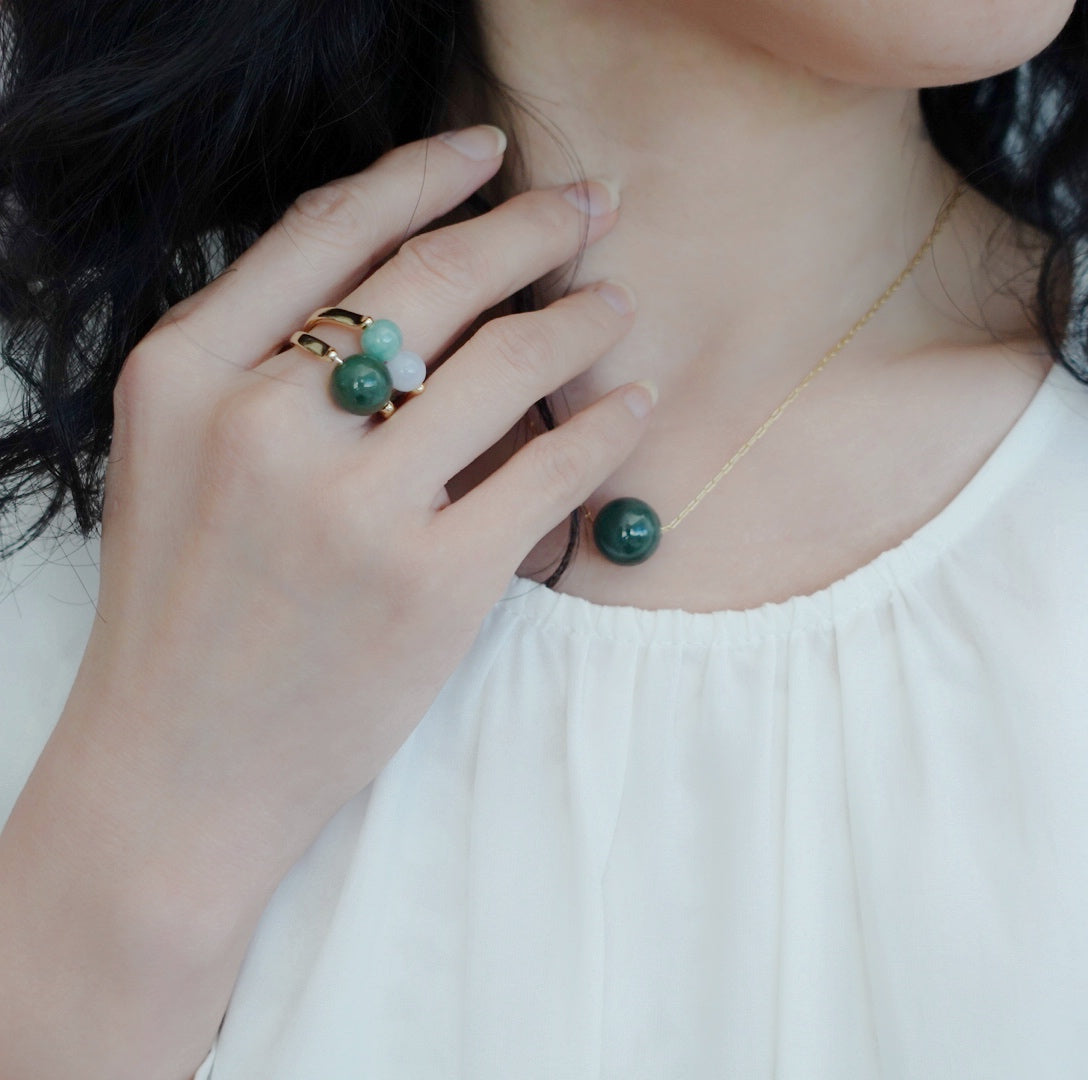 Jadeite Stack Rings Modeling