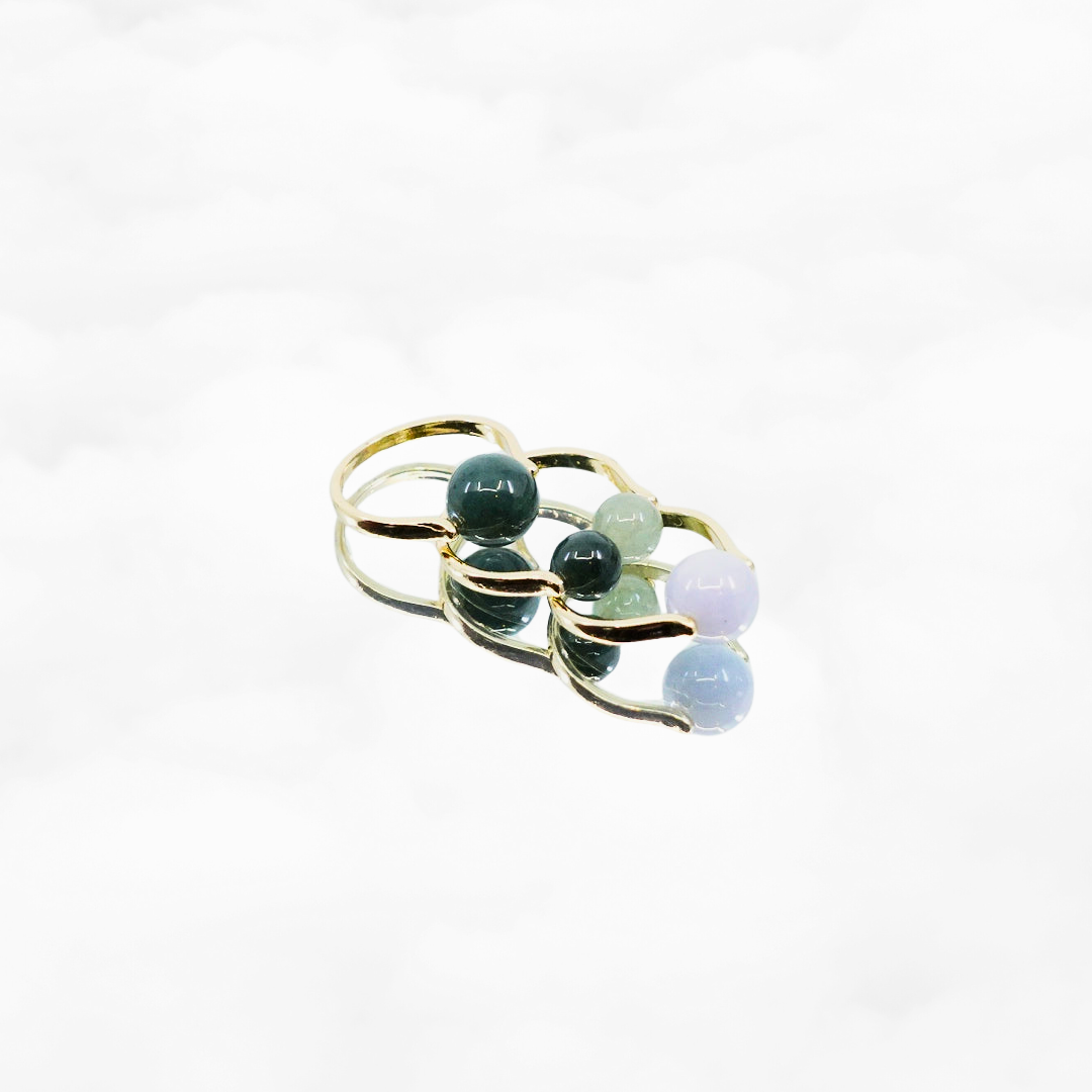 Jadeite Stack Rings - Yun Boutique