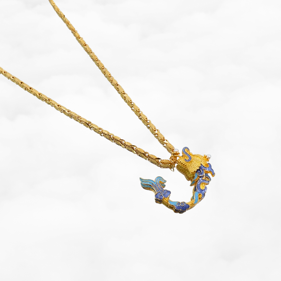 Carp Leaping Over the Dragon Gate Necklace - Yun Boutique