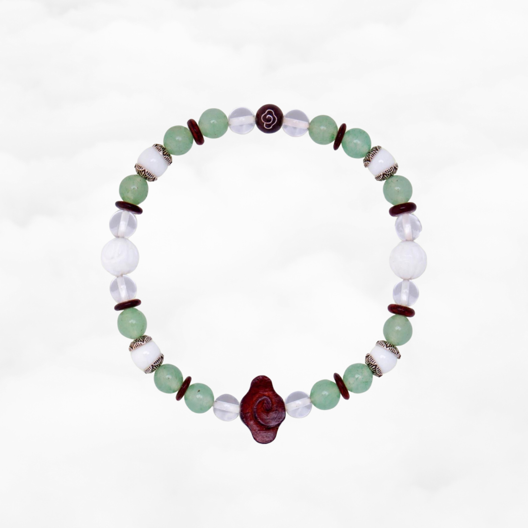 Lotus Pond Beaded Aventurine Bracelet - Yun Boutique