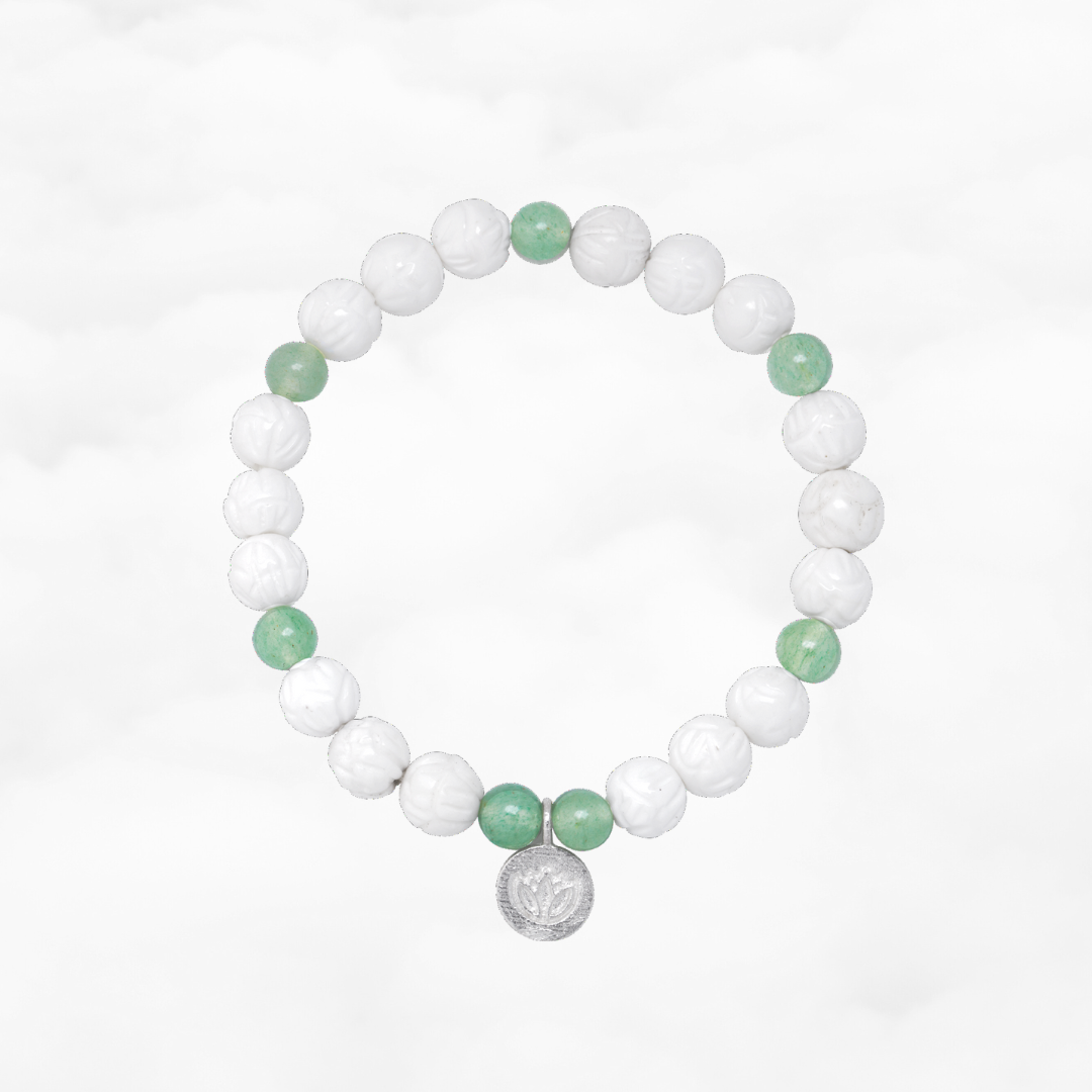 Lotus Lake Beaded Tridacna Bracelet - Yun Boutique