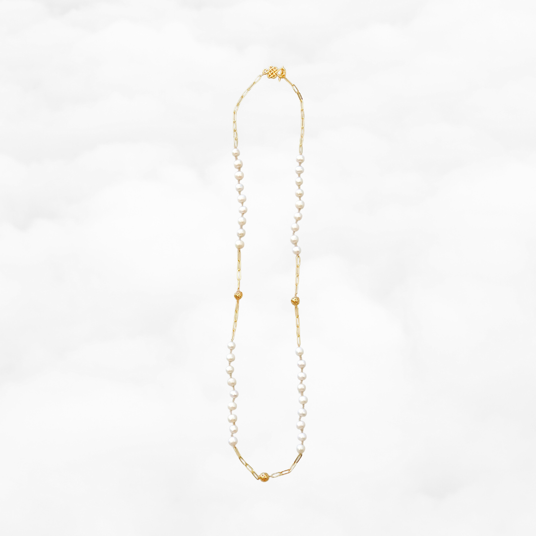 The Cloud Long Pearl Necklace - Yun Boutique