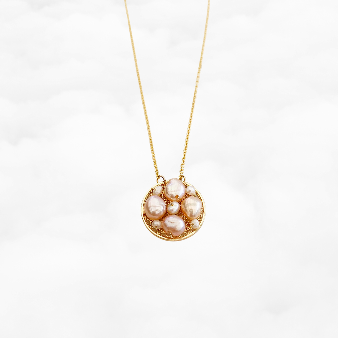 The Cloud Pearl Flower Necklace - Yun Boutique