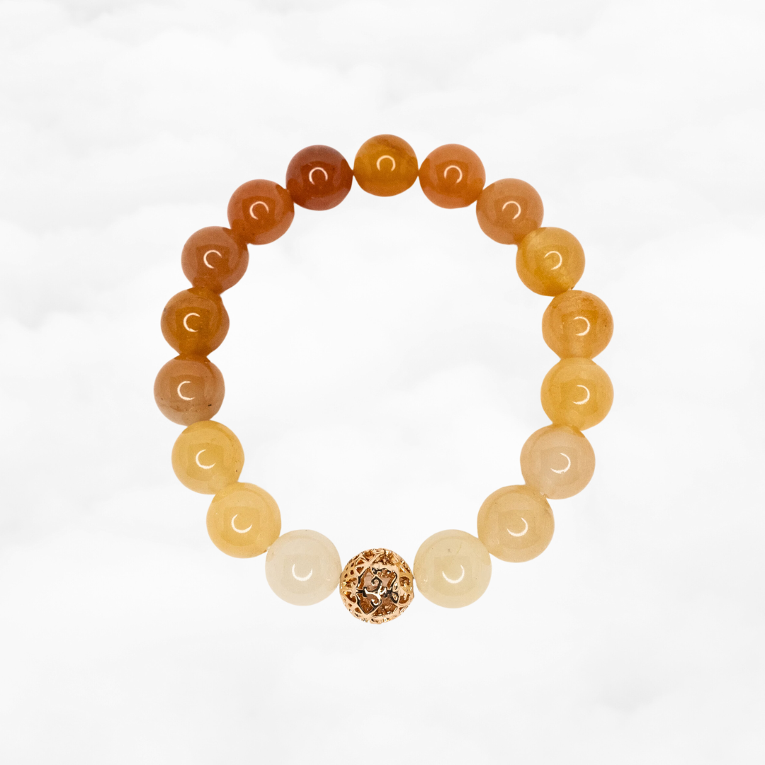 Beaded Gradient Carnelian Bracelet - Yun Boutique