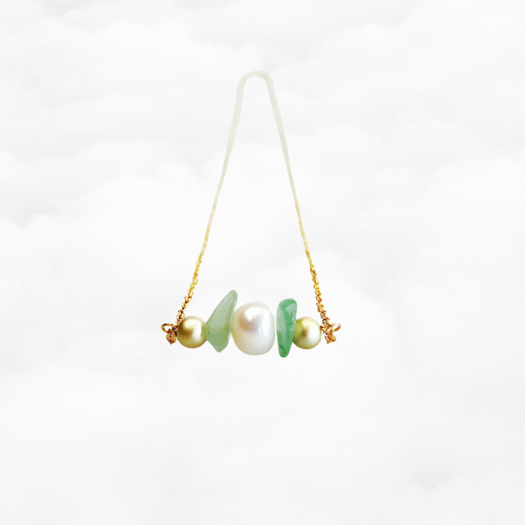 Jade and Pearl Necklace - Yun Boutique