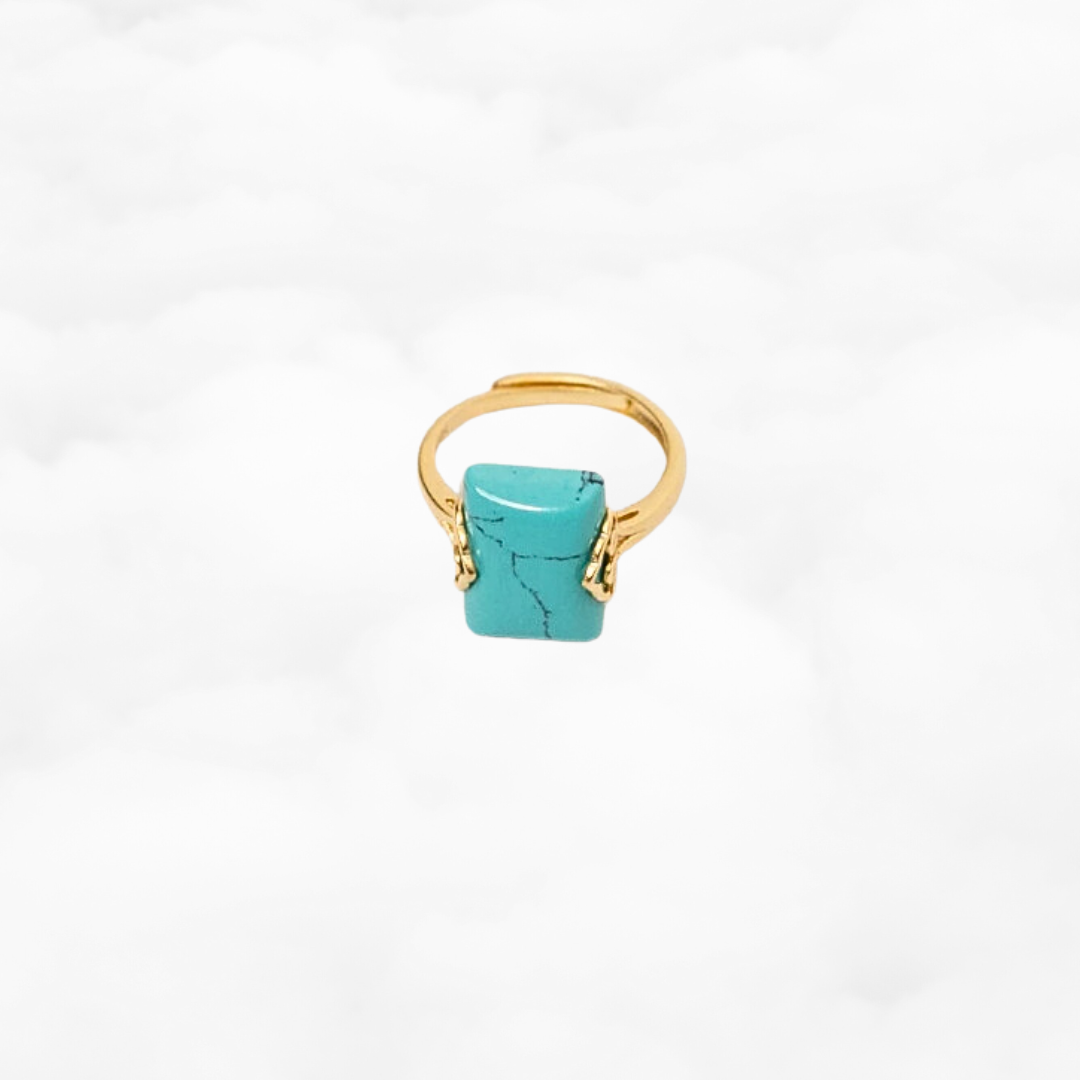 Auspicious Turquoise Ring - Yun Boutique