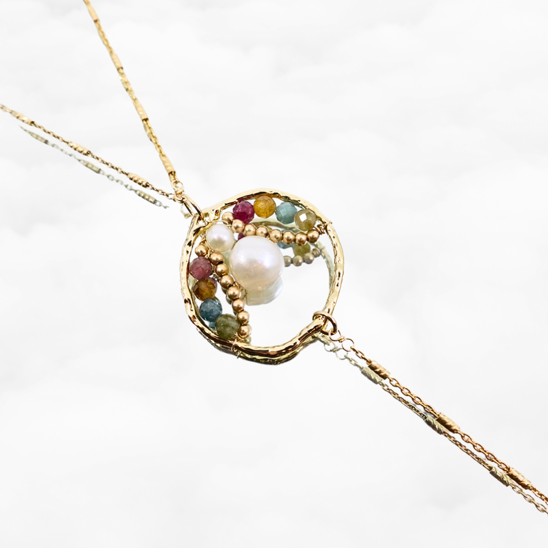 Firefly Whisper Tourmaline Necklace - Yun Boutique