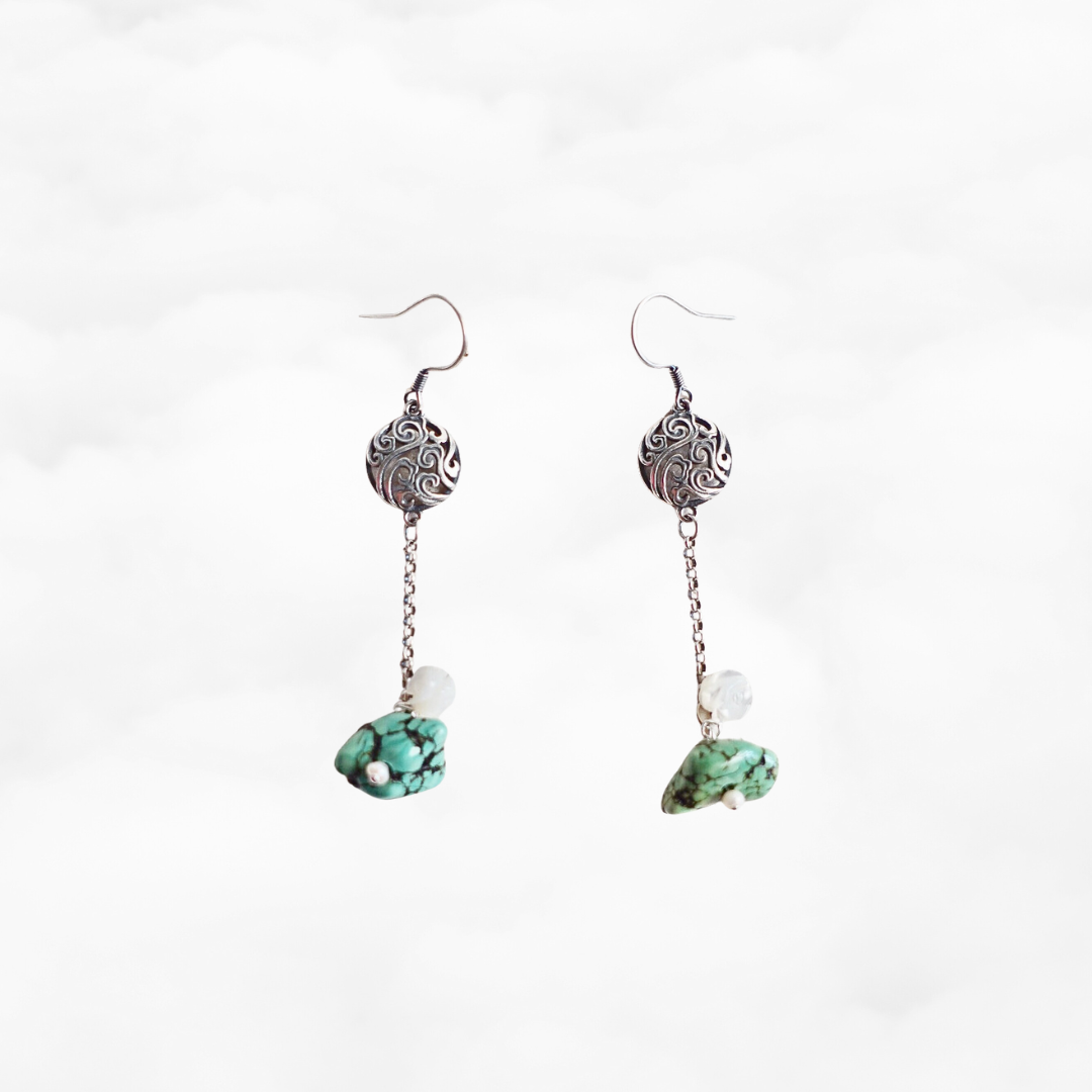 Auspicious Turquoise Earrings