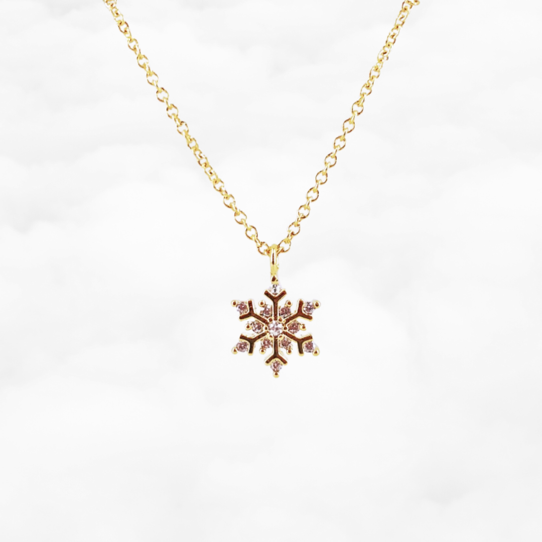 Gold Snowflake Necklace - Yun Boutique