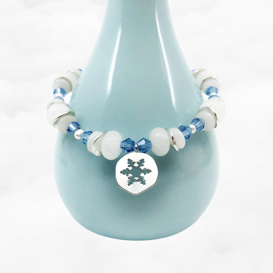 Beaded Snowflake Bracelet - Yun Boutique