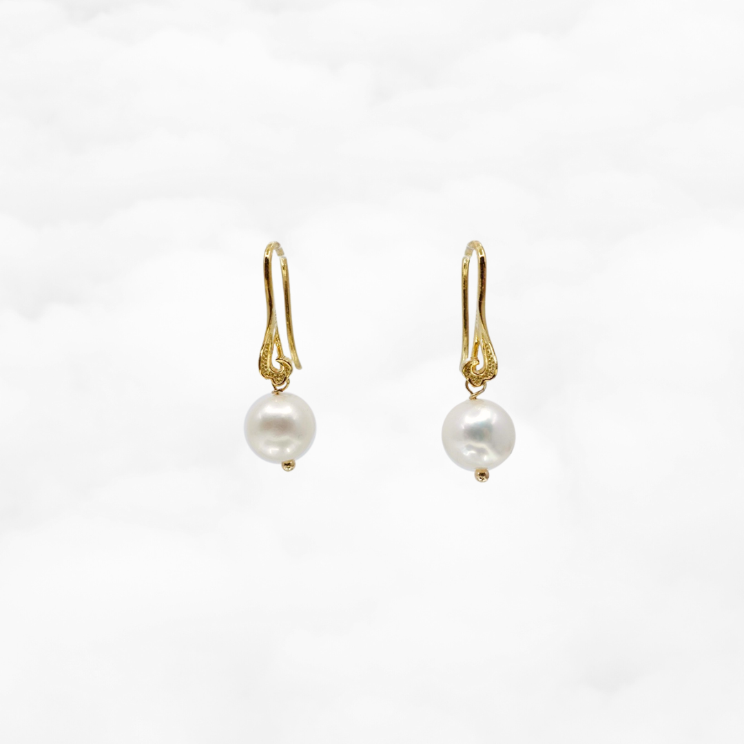 Auspicious Cloud Pearl Earrings - Yun Boutique