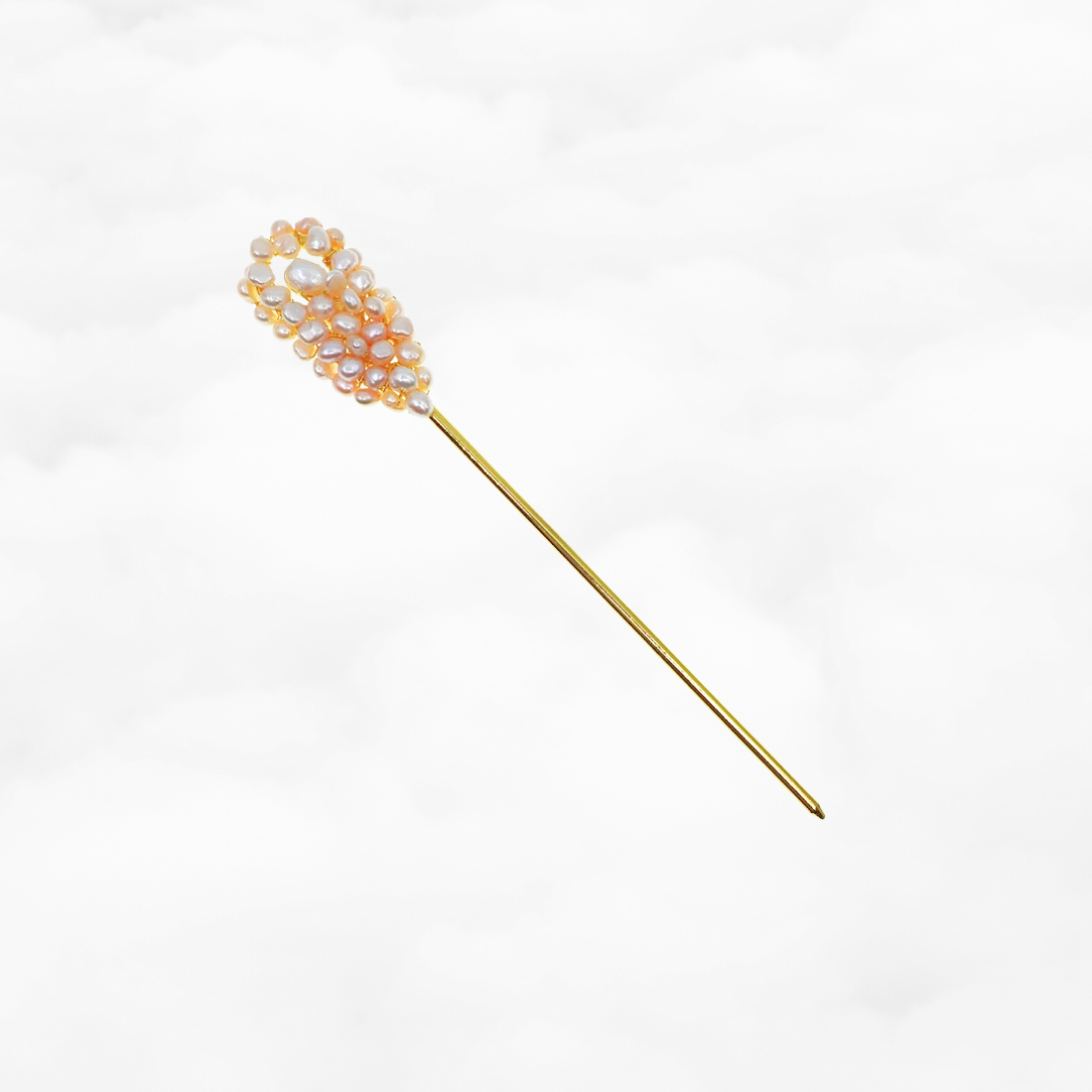 Phoenix Feather Baroque Pearl Hairstick - Yun Boutique