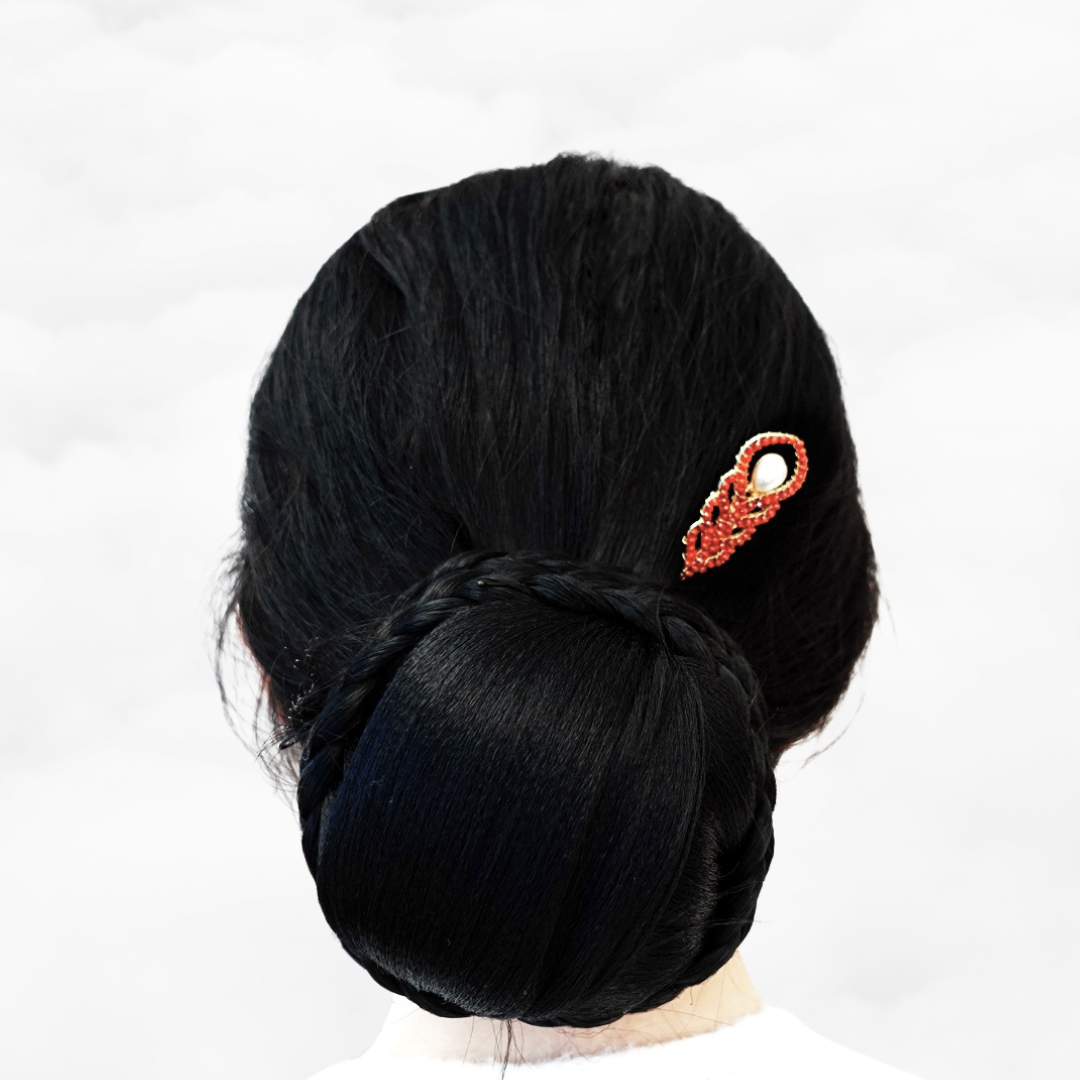 Phoenix Feather Carnelian Hairstick - Yun Boutique