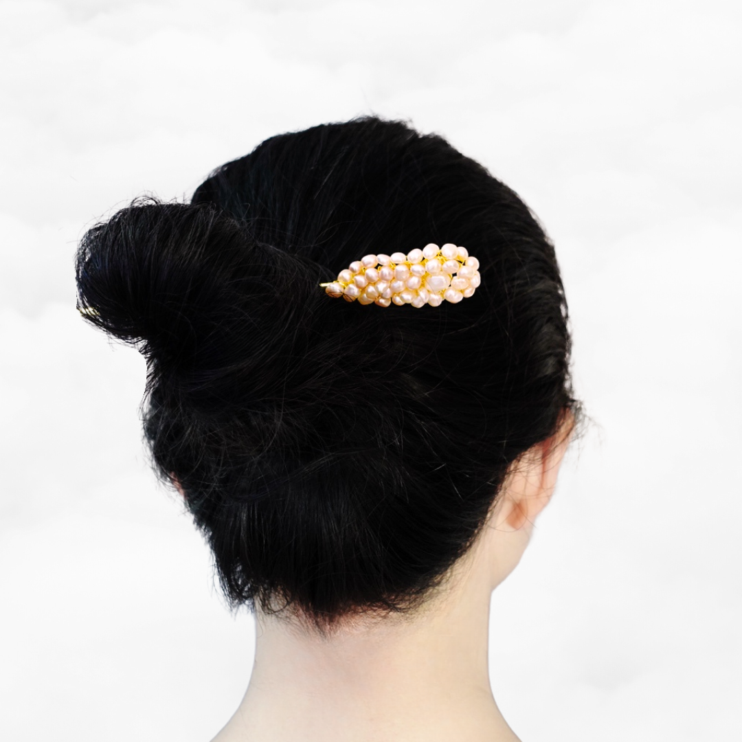 Phoenix Feather Baroque Pearl Hairstick - Yun Boutique