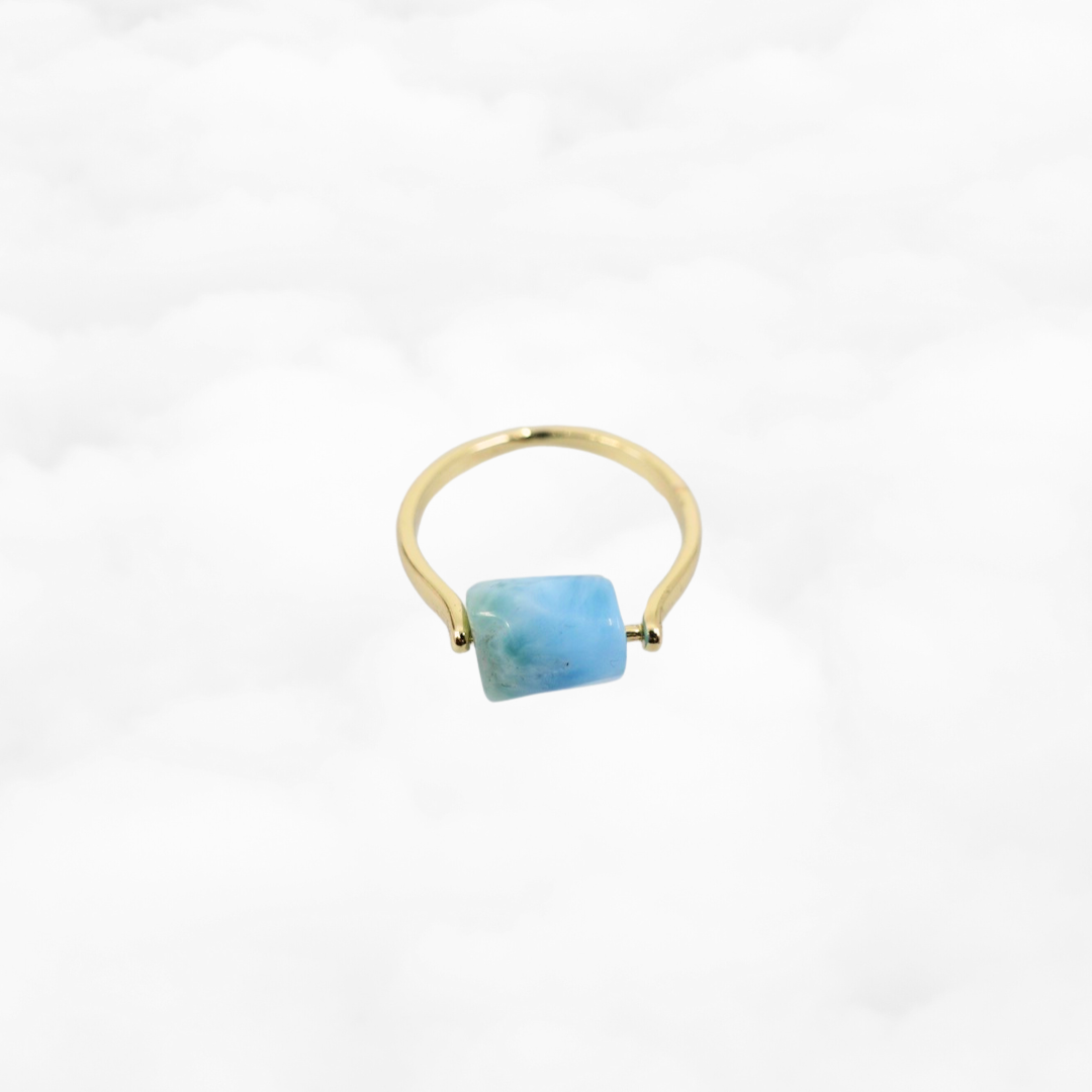 Natural Larimar Stack Ring